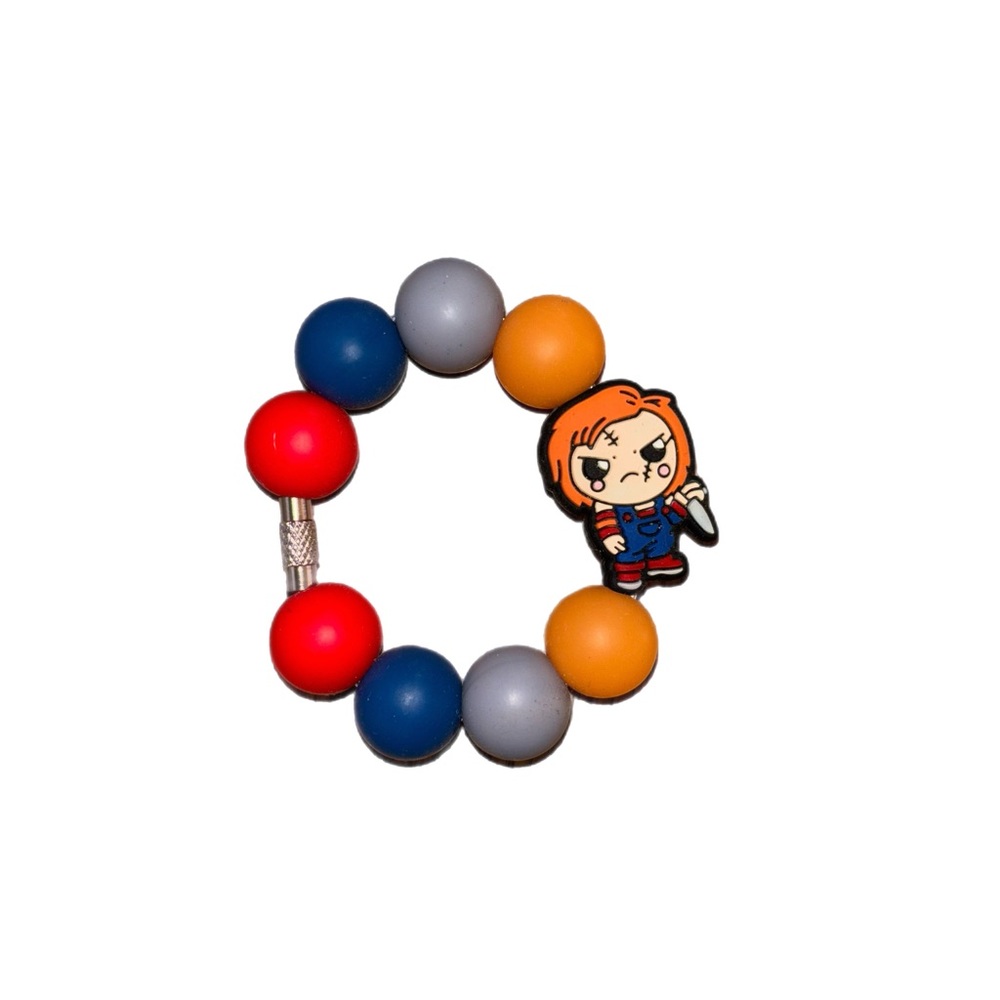Tumbler cup charm Colorful Beaded Chucky